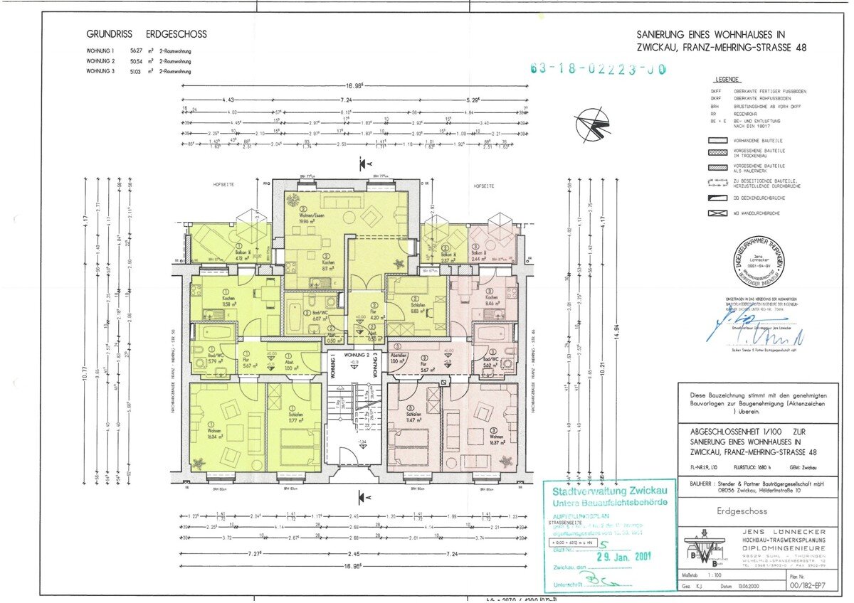 Wohnung zur Miete 330 € 2 Zimmer 56,4 m²<br/>Wohnfläche EG<br/>Geschoss Pölbitz 313 Zwickau / Pölbitz 08058