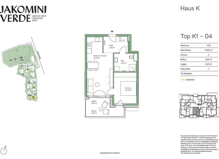 Wohnung zum Kauf provisionsfrei 245.000 € 2 Zimmer 47,5 m² Jakomini Graz 8010
