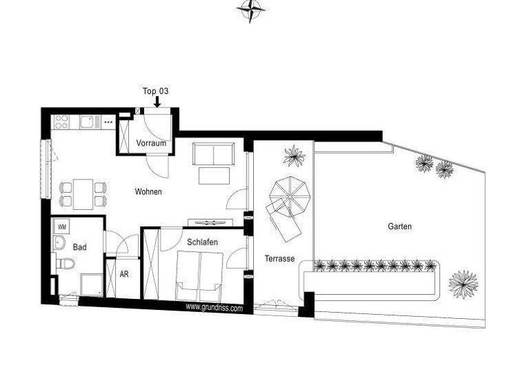 Wohnung zur Miete 930 € 2 Zimmer 52 m² EG frei ab 01.03.2026 Salzburg 5020