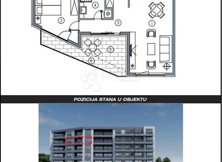 Wohnung zum Kauf 323.621 € 2 Zimmer 59 m² 3. Geschoss Makarska