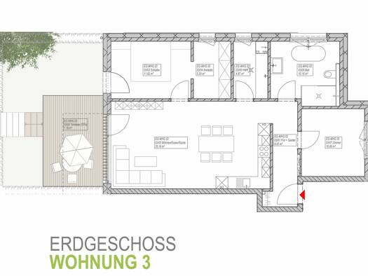 Wohnung zur Miete 1.288 € 3 Zimmer 92 m² Geschoss EG/2 frei ab sofort Hollage Wallenhorst 49134