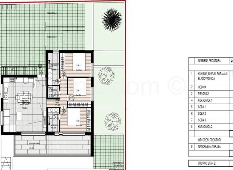 Wohnung zum Kauf 360.000 € 3 Zimmer 94 m² 1. Geschoss Trogir