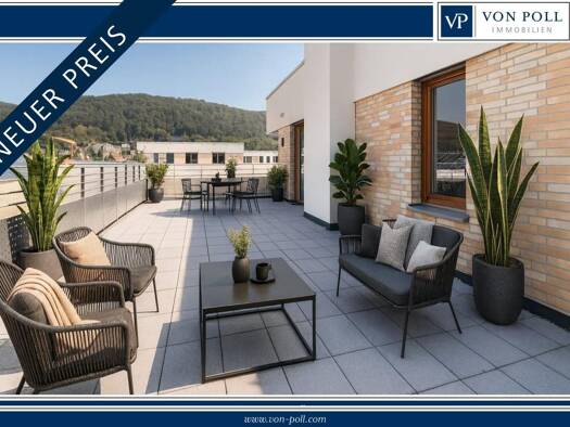 Penthouse zur Miete 2.000 € 3 Zimmer 100,5 m² Südstadt Heidelberg / Südstadt 69126