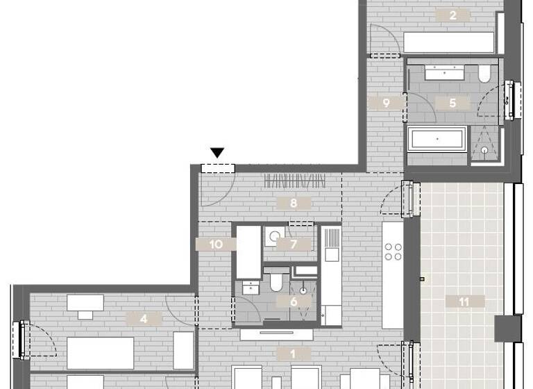 Wohnung zum Kauf provisionsfrei 990.000 € 4 Zimmer 111,5 m² 5. Geschoss Max-Jarecki-Str. 10 Bahnstadt Heidelberg 69115