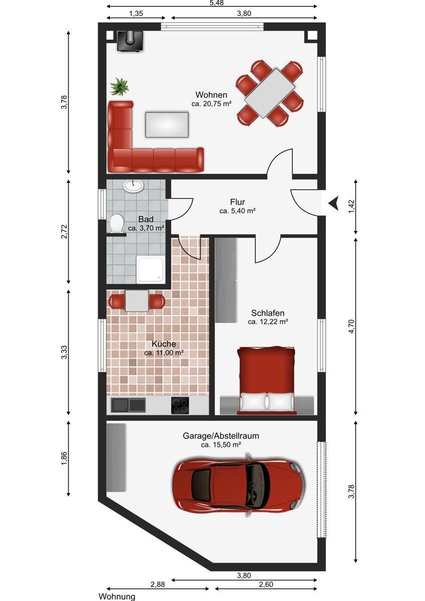 Bungalow zum Kauf 110.000 € 2 Zimmer 53 m²<br/>Wohnfläche 750 m²<br/>Grundstück Seestraße 16-18 Nakenstorf Nakenstorf 23992