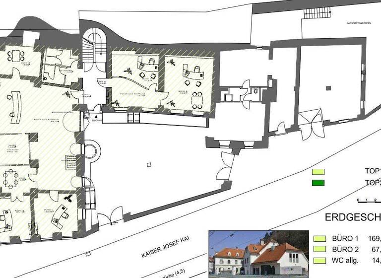 Bürofläche zur Miete 11,50 € 67 m² Bürofläche Innere Stadt Graz 8010