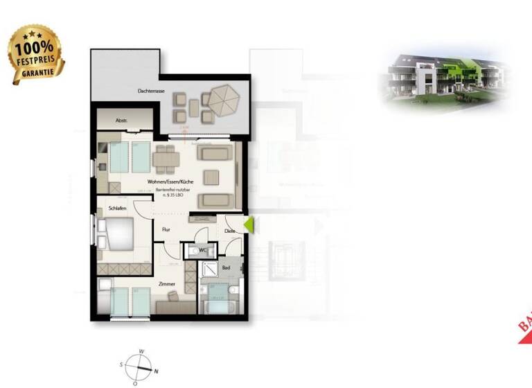 Wohnung zum Kauf provisionsfrei 679.000 € 3 Zimmer 84 m²<br/>Wohnfläche Böblingen Böblingen 71032