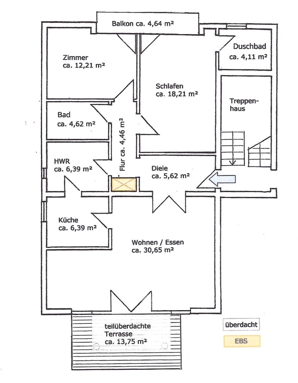 Wohnung zur Miete 1.150 € 3 Zimmer 101 m²<br/>Wohnfläche ab sofort<br/>Verfügbarkeit Innenstadt Weinheim , Bergstr 69469