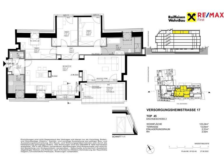 Wohnung zum Kauf - Erstbezug provisionsfrei 1.064.400 € 4 Zimmer 119,9 m² Versorgungsheimstraße Wien 1130