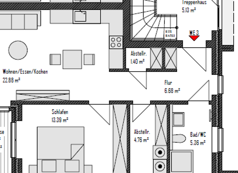 Wohnung zum Kauf - Erstbezug provisionsfrei 279.800 € 2 Zimmer 56,6 m² Trittau 22946