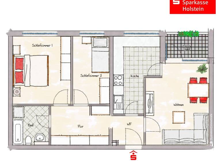 Wohnung zum Kauf 178.000 € 2,5 Zimmer 72 m² 6. Geschoss Glinde 21509