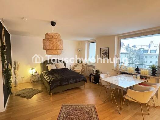 Wohnung zur Miete Tauschwohnung 1.000 € 1 Zimmer 39 m² 5. Geschoss Schwabing-West München 80801