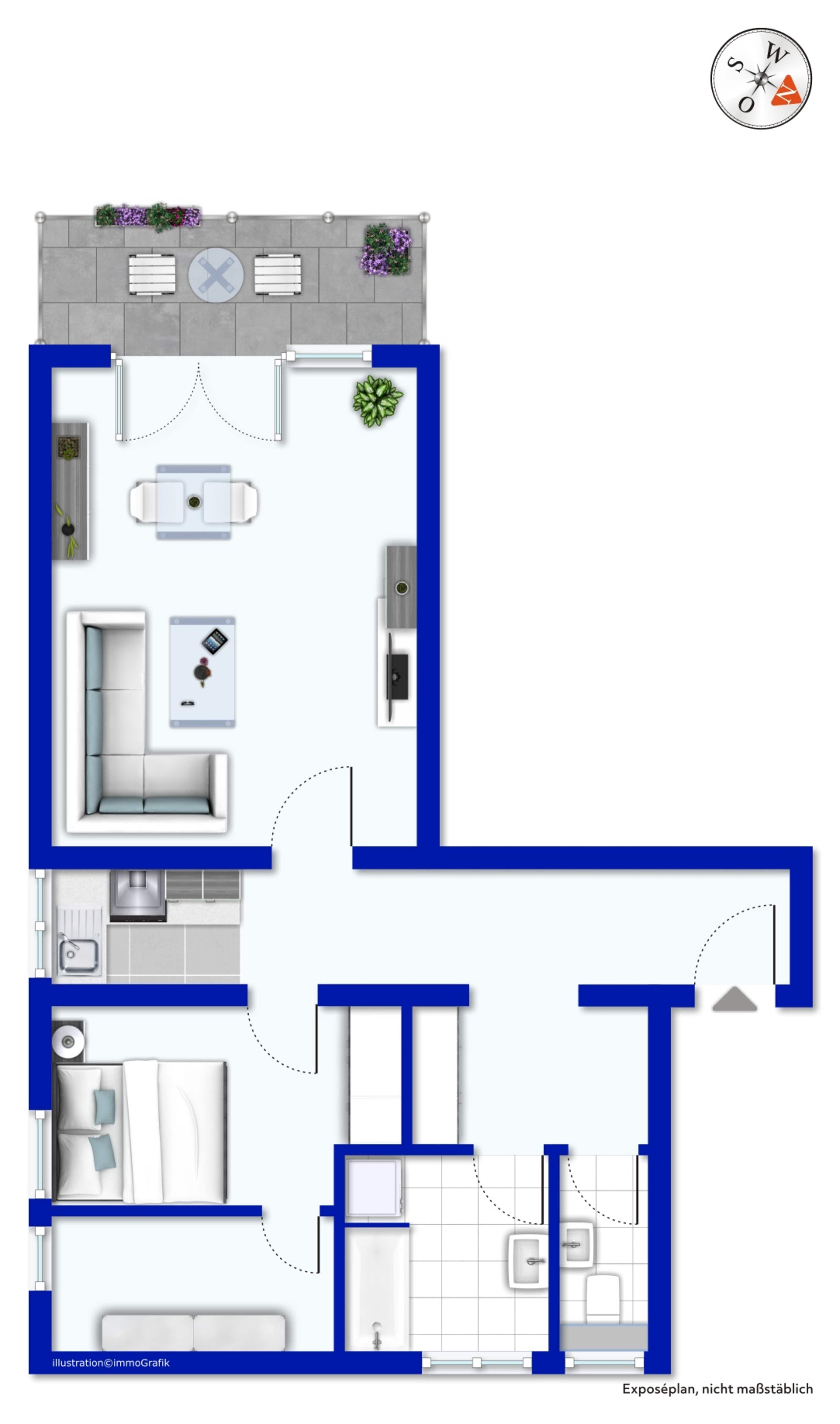 Wohnung zum Kauf 129.000 € 2 Zimmer 68 m²<br/>Wohnfläche Buchenbach Mulfingen 74673