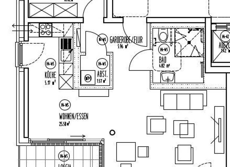 Wohnung zur Miete 896 € 2 Zimmer 56 m²<br/>Wohnfläche 1.<br/>Geschoss Im Defdahl 207 Mitte Dortmund 44141