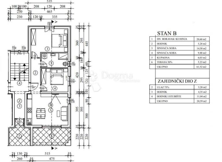 Wohnung zum Kauf 230.000 € 3 Zimmer 69 m² Luka