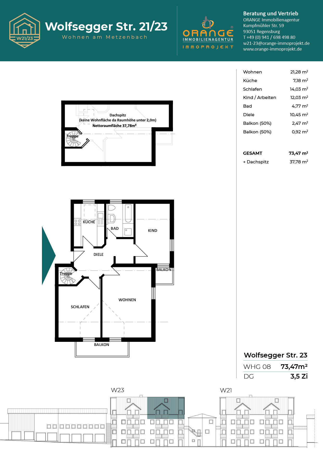 Wohnung zum Kauf 359.000 € 3 Zimmer 73,5 m²<br/>Wohnfläche Oppersdorf Lappersdorf 93138