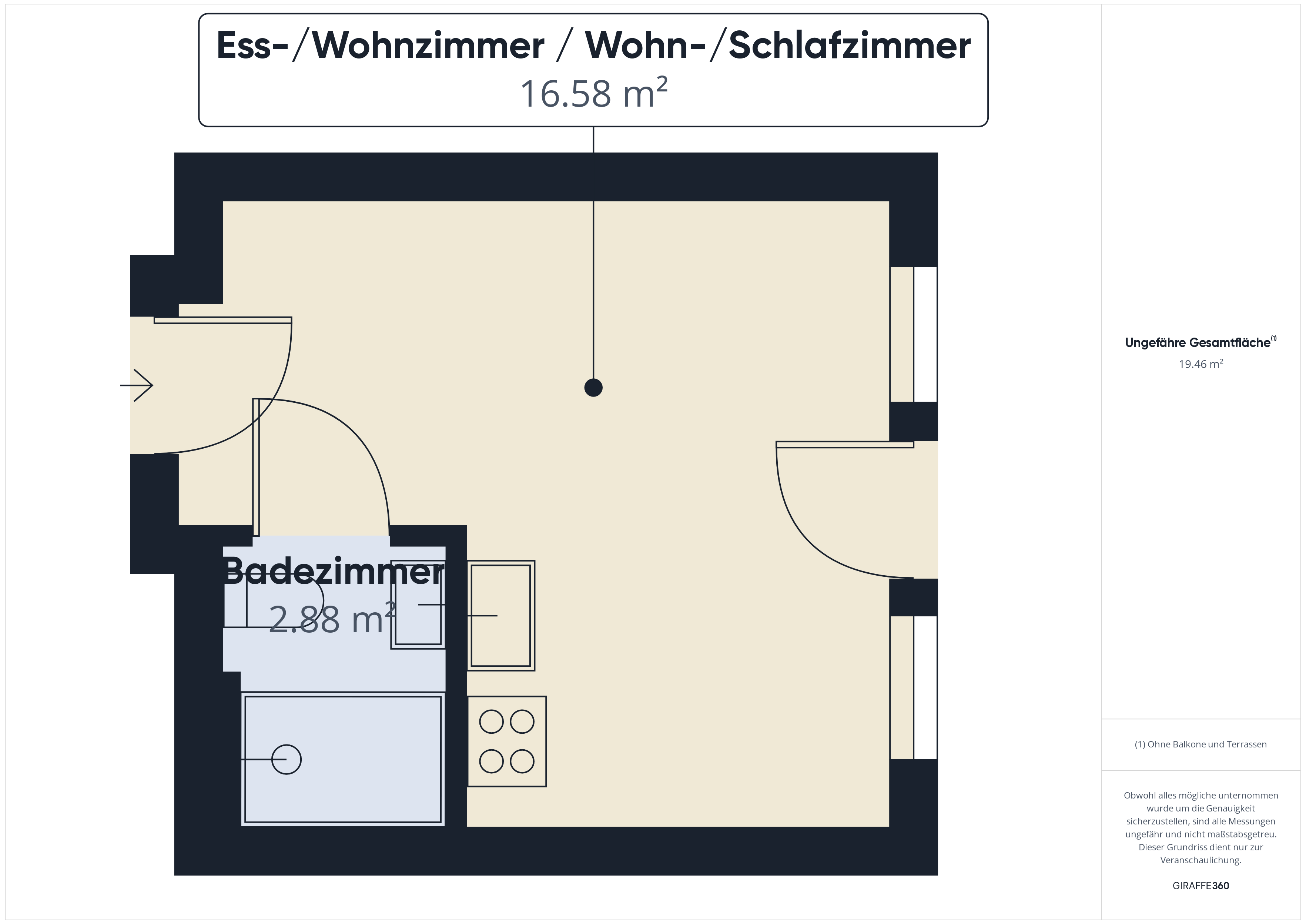 Wohnung zur Miete Wohnen auf Zeit 845 € 1 Zimmer 18,9 m²<br/>Wohnfläche 01.02.2025<br/>Verfügbarkeit Michaelkirchstraße 21 Mitte Berlin 10179