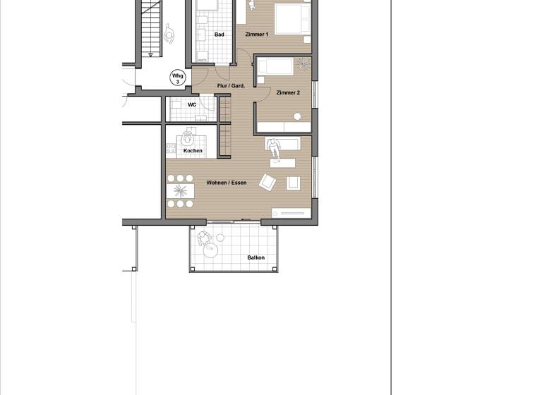 Wohnung zum Kauf provisionsfrei 385.000 € 3 Zimmer 91,3 m²<br/>Wohnfläche Zell Zell 79669