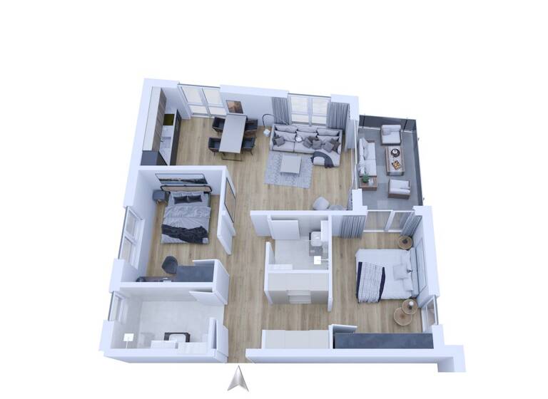 Wohnung zum Kauf - Erstbezug provisionsfrei 530.000 € 3 Zimmer 91,1 m² 2. Geschoss Schlebusch Leverkusen 51375
