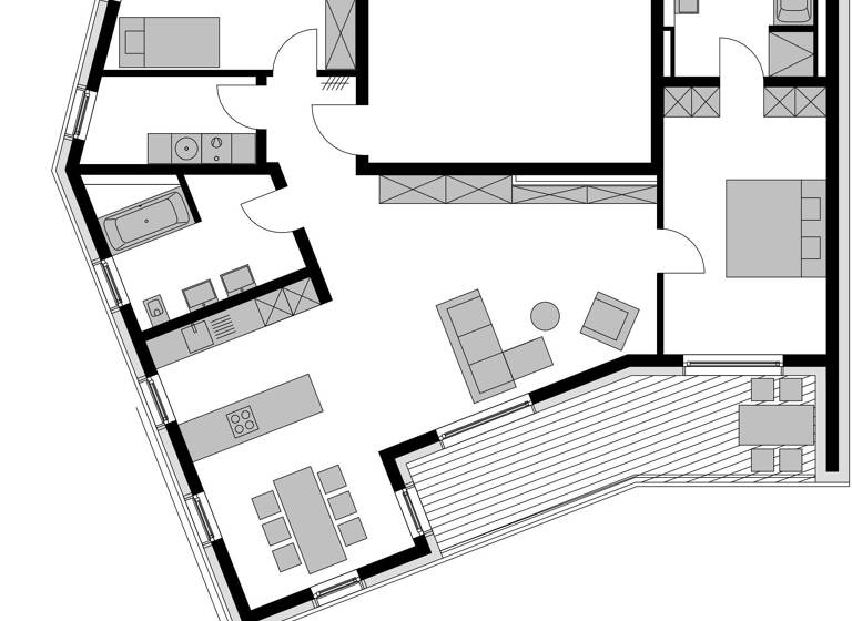 Penthouse zum Kauf - Neubau provisionsfrei als Kapitalanlage geeignet 879.000 € 4 Zimmer 122,4 m²<br/>Wohnfläche Südstadt Fürth 90763