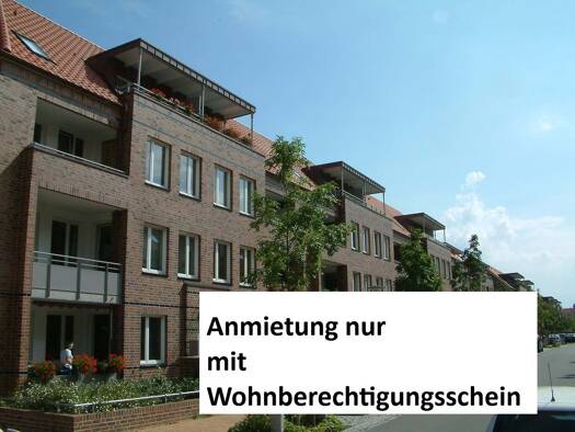 Wohnung zur Miete nur mit Wohnberechtigungsschein 606 € 3 Zimmer 76,8 m² EG frei ab 01.09.2025 Robert-Koch-Straße 11 St. Jürgen Lübeck 23562
