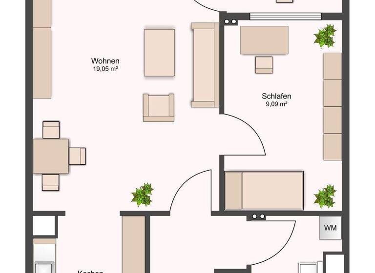 Wohnung zur Miete 573 € 1,5 Zimmer 46,5 m² 6. Geschoss frei ab 16.03.2026 Bartningstraße 9 Kranichstein Darmstadt 64289