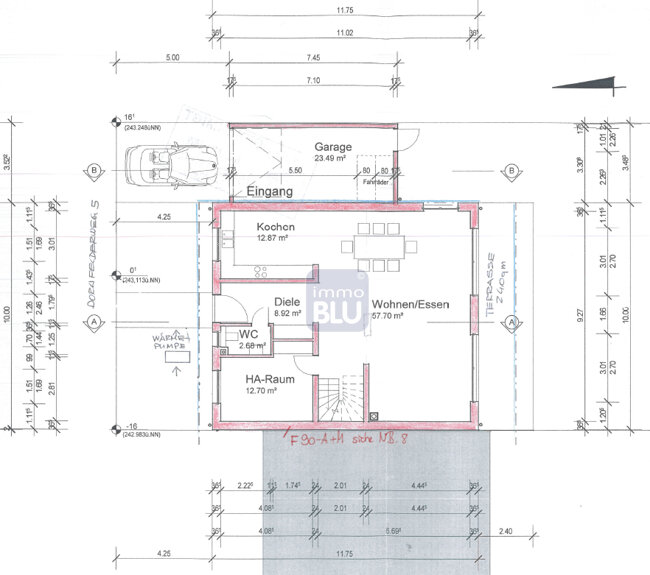 Doppelhaushälfte zur Miete 1.575 € 5,5 Zimmer 209,6 m²<br/>Wohnfläche 329 m²<br/>Grundstück 01.12.2024<br/>Verfügbarkeit Adelshofen Eppingen / Kleingartach 75031