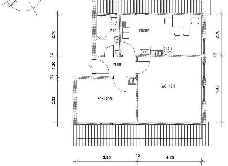 Wohnung zur Miete 310 € 2 Zimmer 51,2 m² 13. Geschoss frei ab 01.04.2026 Fahrenbreite 15 Holzminden 37603
