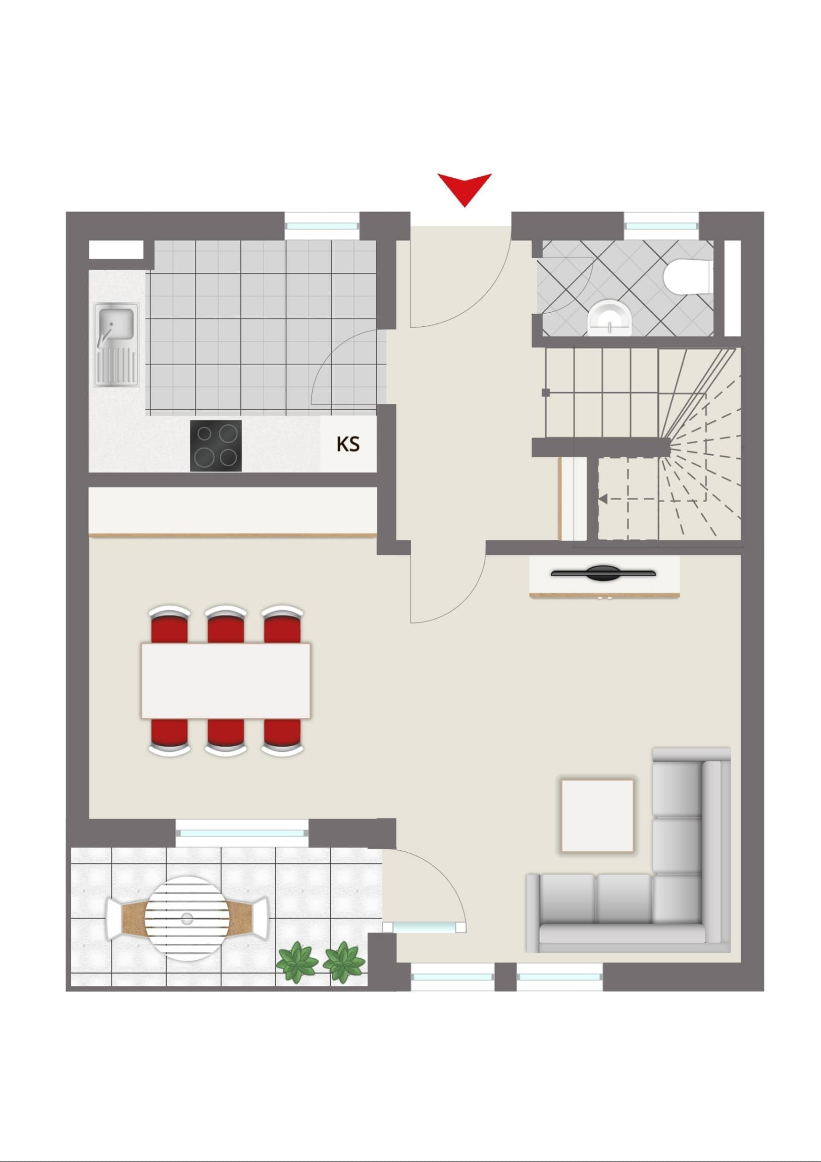 Maisonette zum Kauf 265.000 € 3 Zimmer 88 m²<br/>Wohnfläche Forchheim Forchheim 91301