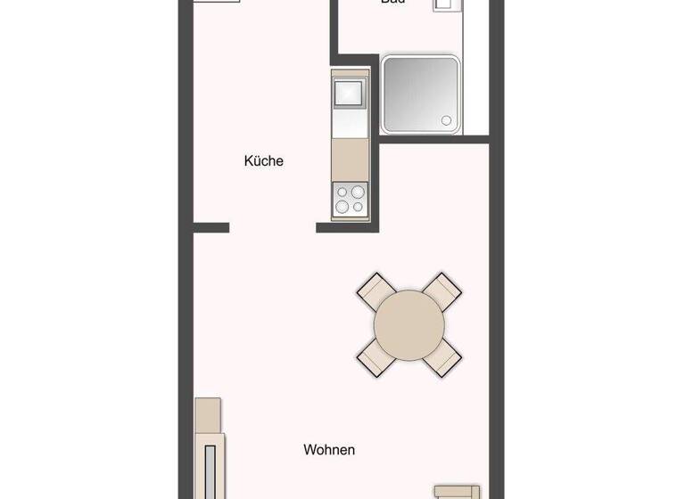 Studio zum Kauf 78.000 € 1 Zimmer 29,7 m² 1. Geschoss Johannstadt-Süd Dresden 01307