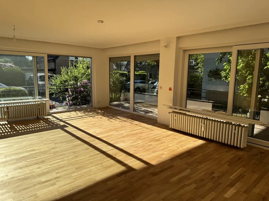 Terrassenwohnung zur Miete 1.845 € 3 Zimmer 120 m²<br/>Wohnfläche EG<br/>Geschoss 01.03.2025<br/>Verfügbarkeit Im Dämmergrund 3 Mörsenbroich Düsseldorf 40470