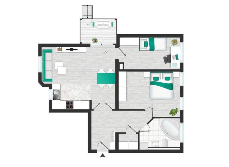 Wohnung zum Kauf 242.000 € 3 Zimmer 74,7 m² EG Großzschocher Leipzig 04249
