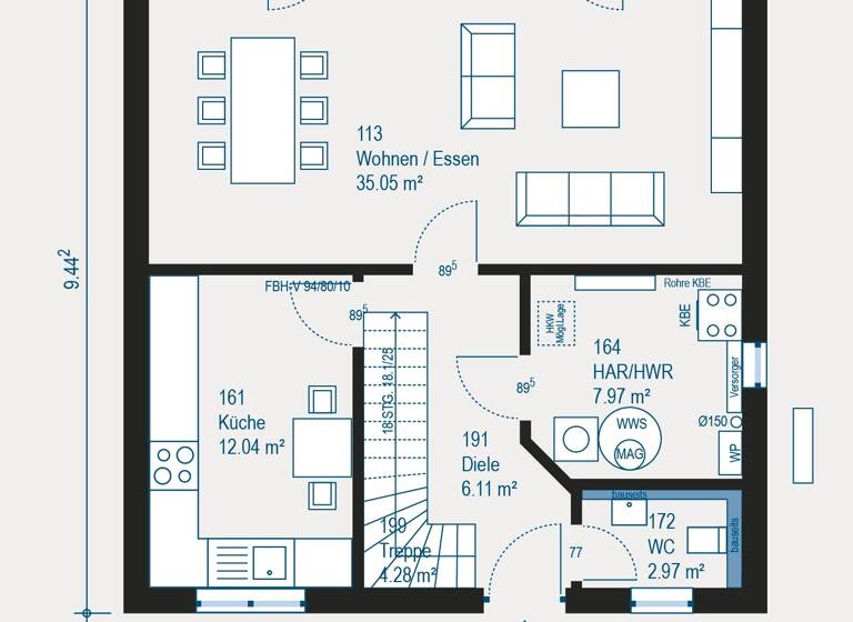 Einfamilienhaus zum Kauf 495.700 € 4 Zimmer 134 m² 920,9 m² Grundstück Fiegenstall Höttingen 91798