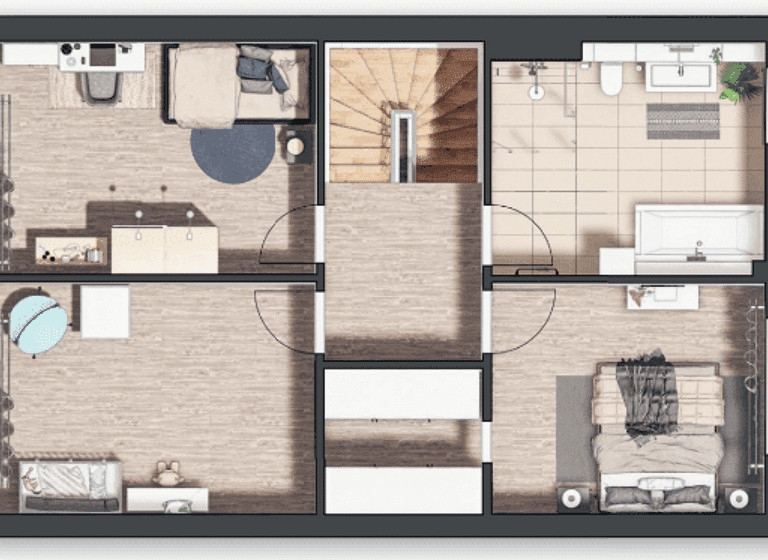 Reihenmittelhaus zum Kauf - Erstbezug 415.000 € 4 Zimmer 137,7 m² frei ab sofort Am Sägewerk 11 a-f Rodach Bad Rodach 96476
