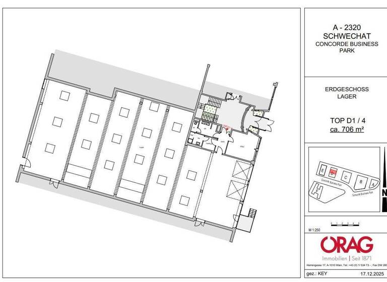 Lagerhalle zur Miete 5 € 705,8 m² Lagerfläche Schwechat 2320