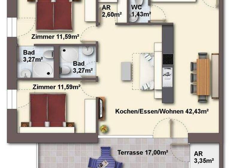 Wohnung zum Kauf 1.139.079 € 3 Zimmer 76,2 m² 3. Geschoss Arlbergstraße 101 Dalaas / Wald am Arlberg 6752