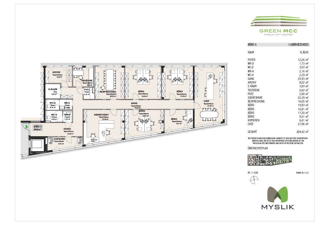 Bürofläche zur Miete 12,60 € 10 Zimmer Morzg Salzburg 5020