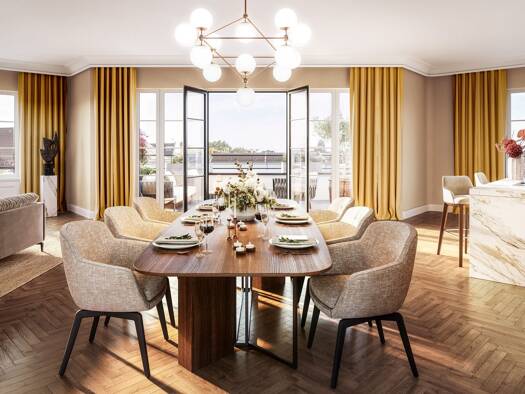 Penthouse zum Kauf - Neubau 3.355.900 € 5 Zimmer 184,1 m² 7. Geschoss frei ab sofort Suarezstraße 24 Charlottenburg Charlottenburg-Wilmersdorf 14057