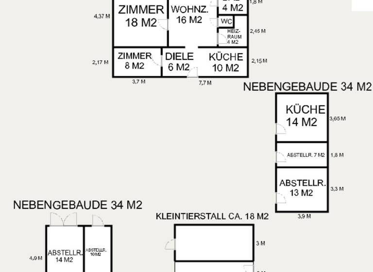 Bauernhaus zum Kauf 88.000 € 2,5 Zimmer 68 m² 3.597 m² Grundstück im Aussen Petofiszállás 6106