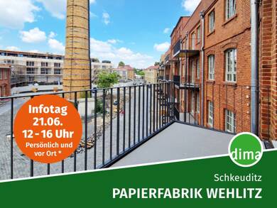 Wohnung zur Miete - Neubau 463 € 1,5 Zimmer 38,6 m² 2. Geschoss frei ab sofort Fabrikstraße 19 Schkeuditz Schkeuditz 04435
