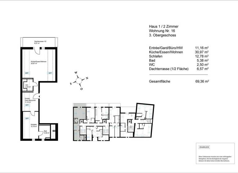 Wohnung zum Kauf - Erstbezug 424.504 € 2 Zimmer 69,4 m² 3. Geschoss Hofkirchen 94544