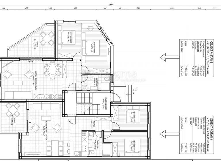 Wohnung zum Kauf 290.000 € 3 Zimmer 84 m² Sibenik