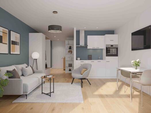 Wohnung zum Kauf - Neubau provisionsfrei als Kapitalanlage geeignet 275.000 € 1 Zimmer 48,7 m² Gasborn 5 /7 Aachen Aachen 52062