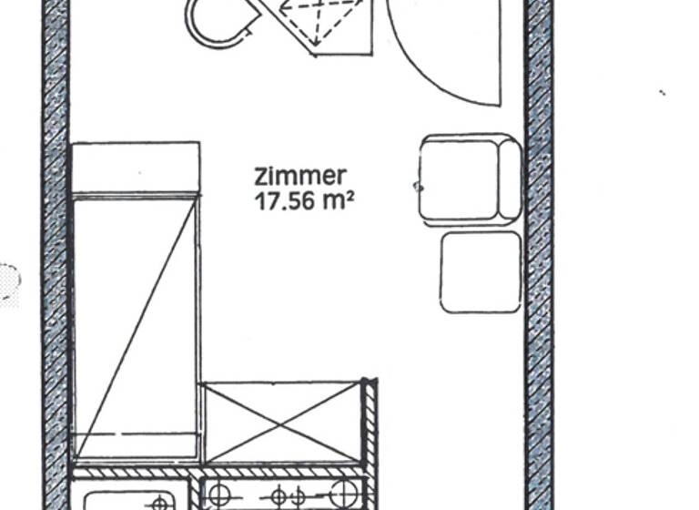 Studio zum Kauf 110.000 € 1 Zimmer 24 m² 1. Geschoss Kasernenviertel Regensburg / Graß 93053