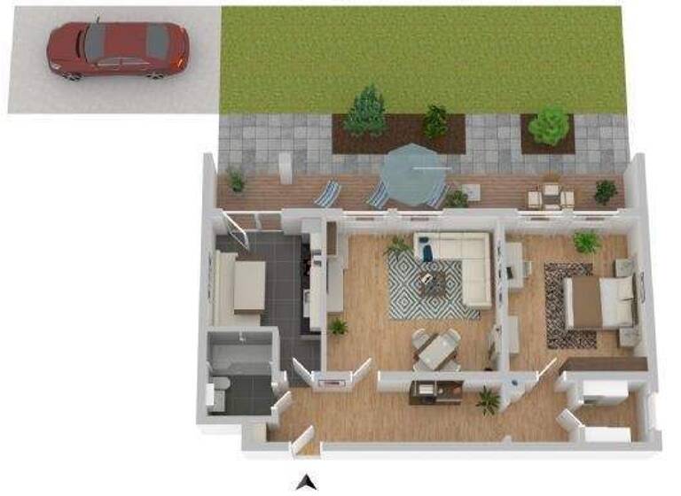 Wohnung zur Miete 730 € 2 Zimmer 74 m² UG frei ab sofort Neuwied 56564