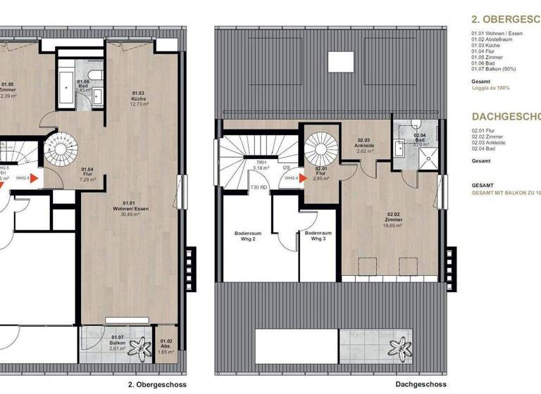 Maisonette zum Kauf provisionsfrei 699.000 € 3 Zimmer 97,1 m² 2. Geschoss Nienstedten Hamburg 22609