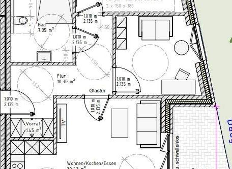 Wohnung zum Kauf provisionsfrei 385.000 € 3 Zimmer 85,8 m² EG Wildeshausen 27793