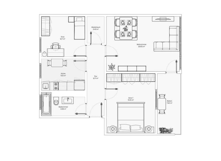 Wohnung zum Kauf 95.000 € 3 Zimmer 66 m² 2. Geschoss Clausthal-Zellerfeld 38678
