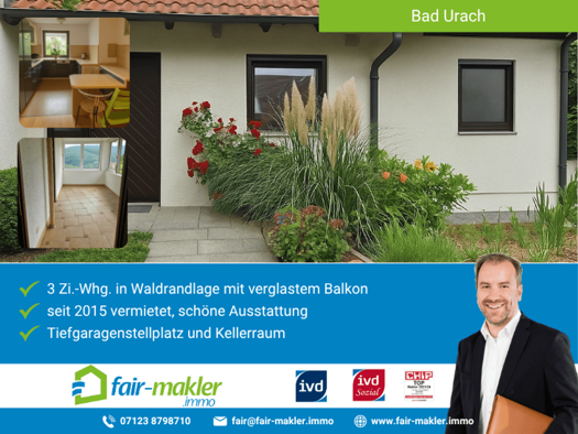 Wohnung zum Kauf 299.000 € 3 Zimmer 97,3 m² EG Bad Urach 72574