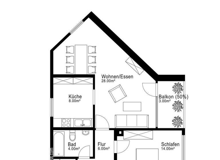 Wohnung zum Kauf 519.000 € 2 Zimmer 65 m² Geschoss 1/5 frei ab 01.01.2027 Sendling-Westpark München 81369